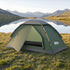 1 Person Camping Tent Waterproof Hiking Vestibule Porch Green Grey Set