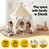 Kids Play Tent Playhouse – Castle with Windows & Flag, 115cm, Multicolour