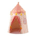 Kids Play Tent Playhouse – Pink with Star Lights, Window & Mat, 153cm