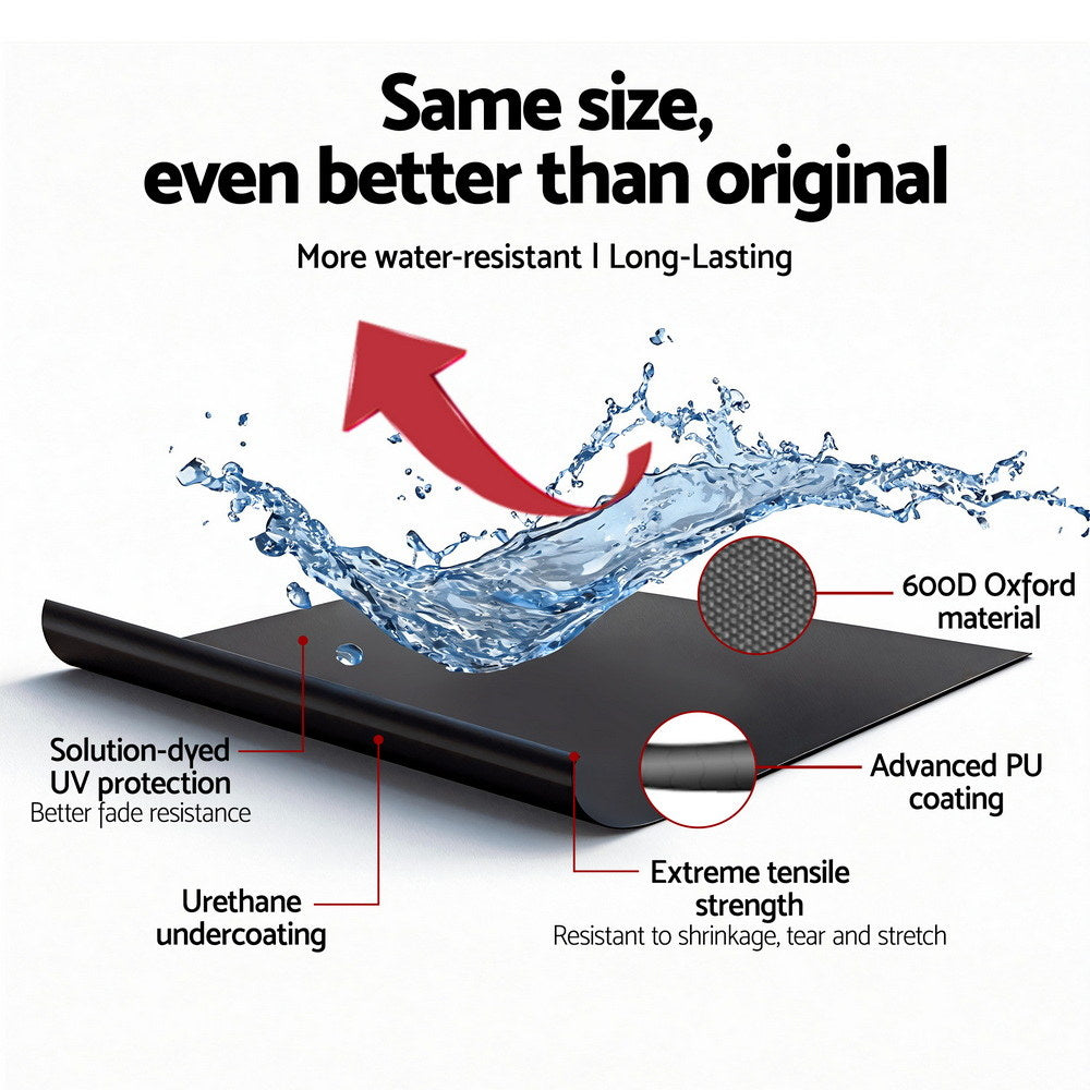 Full Outboard Boat Motor Engine Cover Dust Rain Protection 100hp -150hp 600D Black