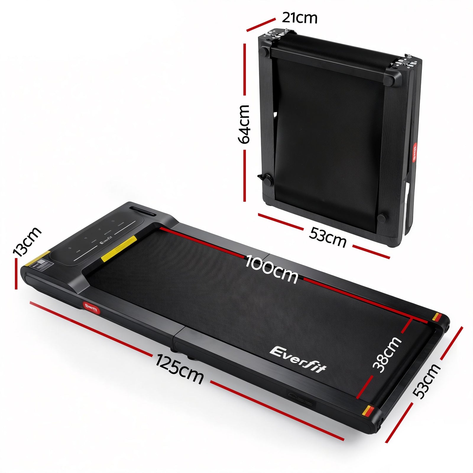 2-in-1 Foldable Walking Pad Treadmill Under Desk 3.0HP APP Control