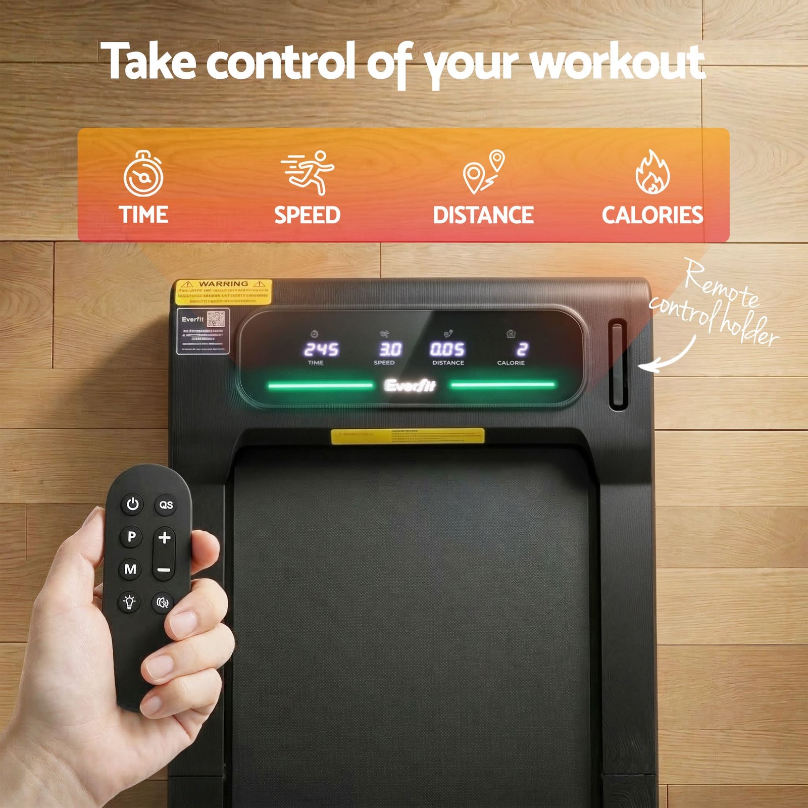 2-in-1 Foldable Walking Pad Treadmill Under Desk 3.0HP APP Control