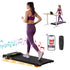 Treadmill Electric Walking Pad Incline Under Desk Home Gym 380mm Black