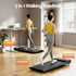 Treadmill Electric Walking Pad Incline Under Desk Home Gym 380mm Black