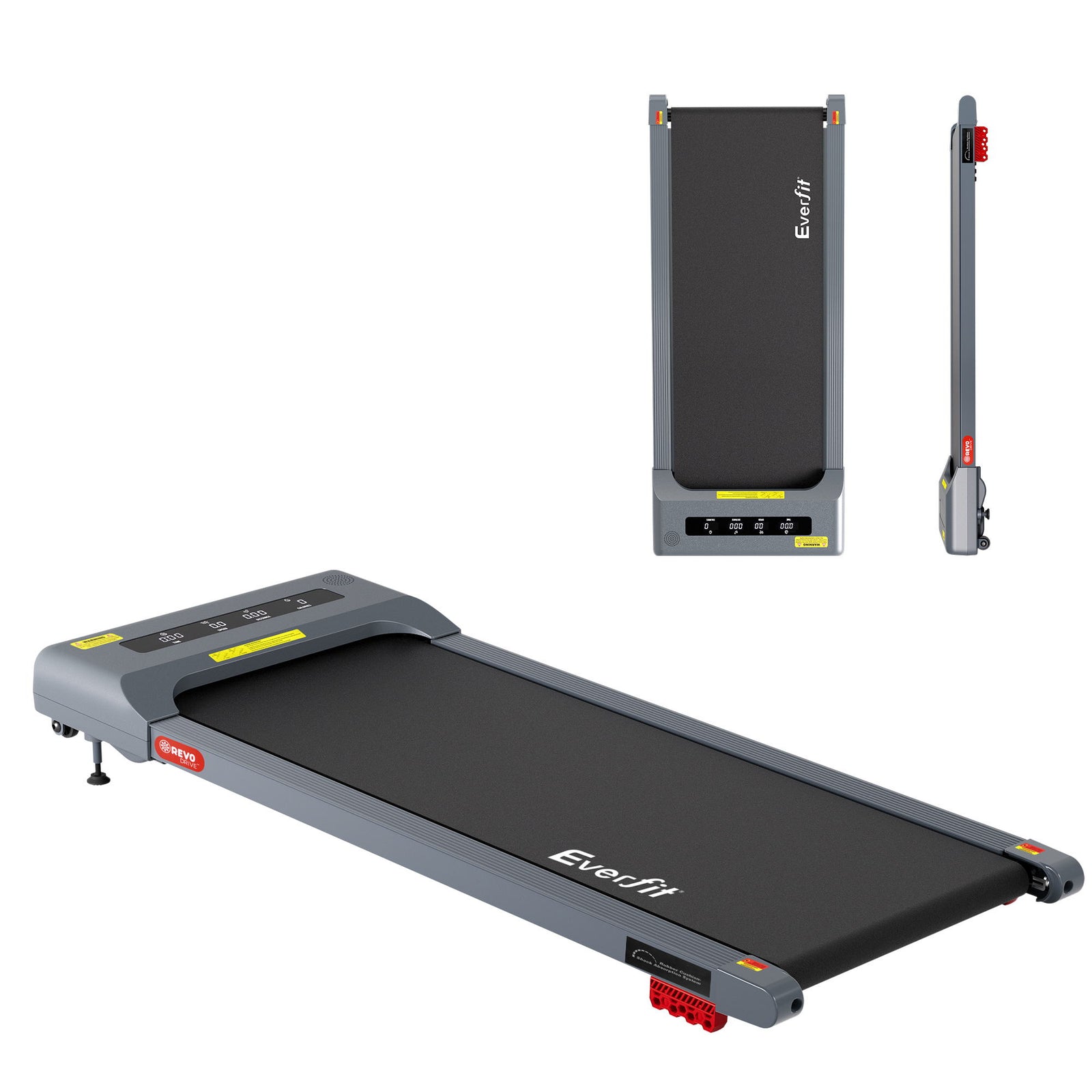 Treadmill Electric Walking Pad Incline Under Desk Home Gym 380mm Grey