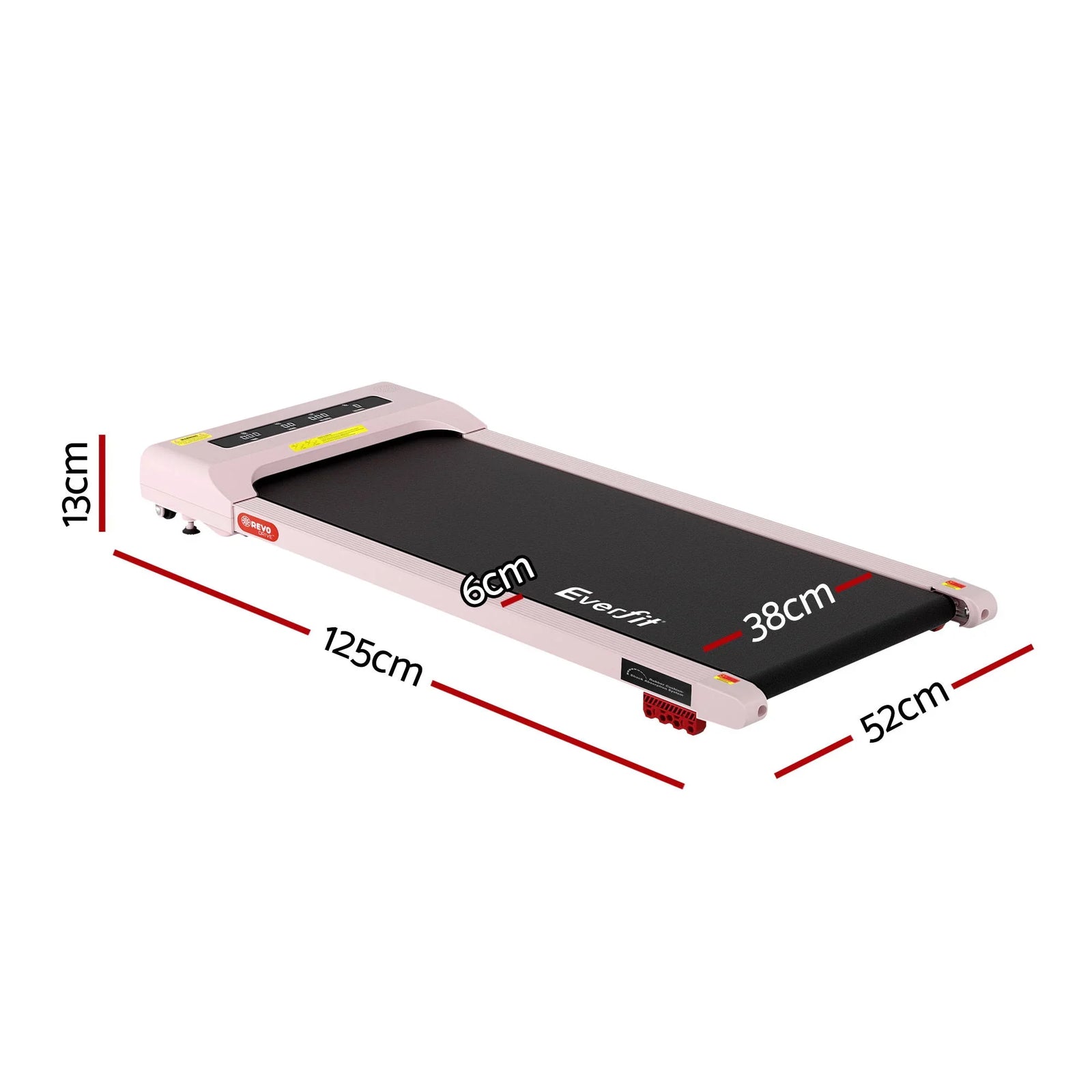 Walking Pad Treadmill – Under‑Desk w/ 3‑Level Incline & App Control, Pink