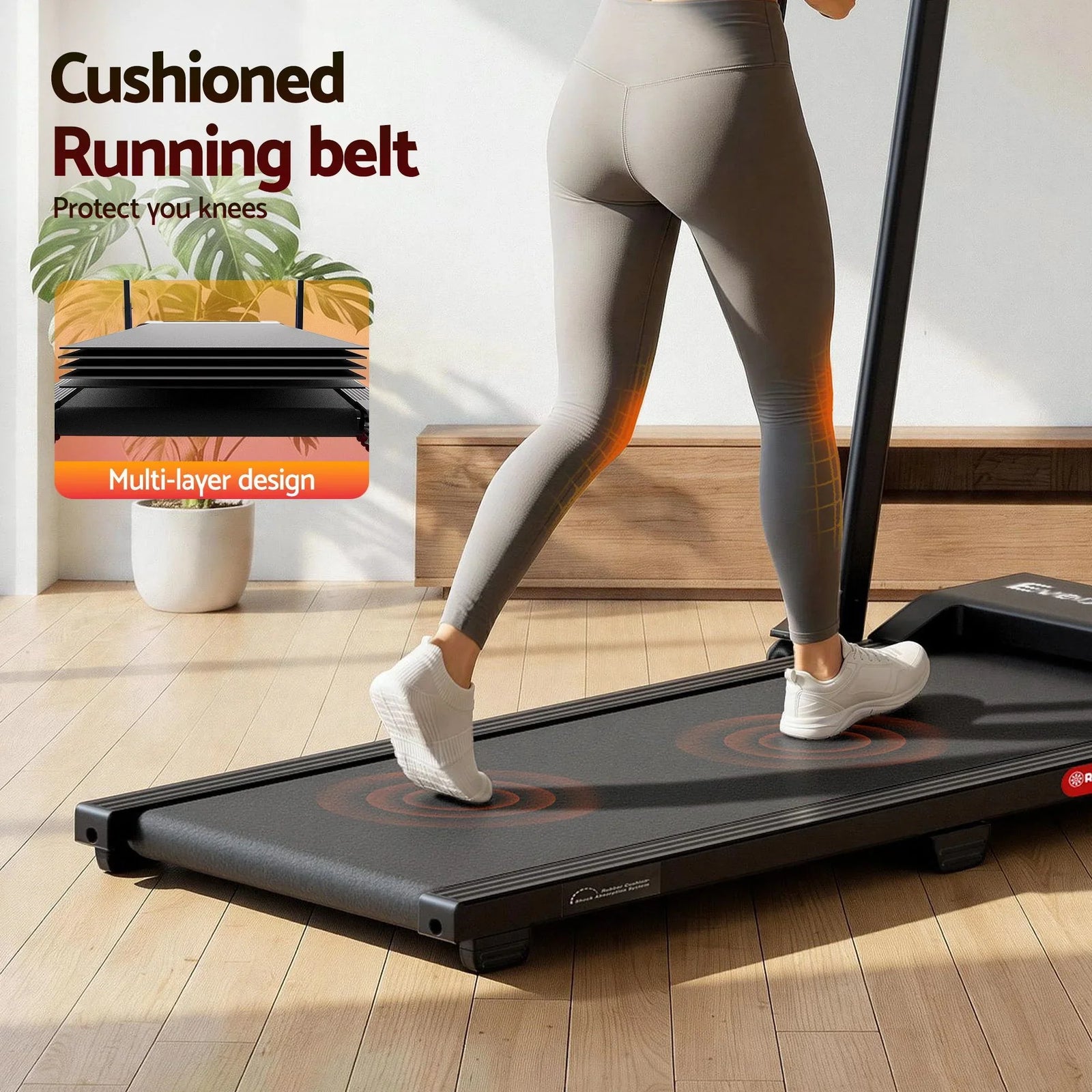 3‑in‑1 Walking Pad Treadmill – 12% Incline, Foldable Under‑Desk, APP Control