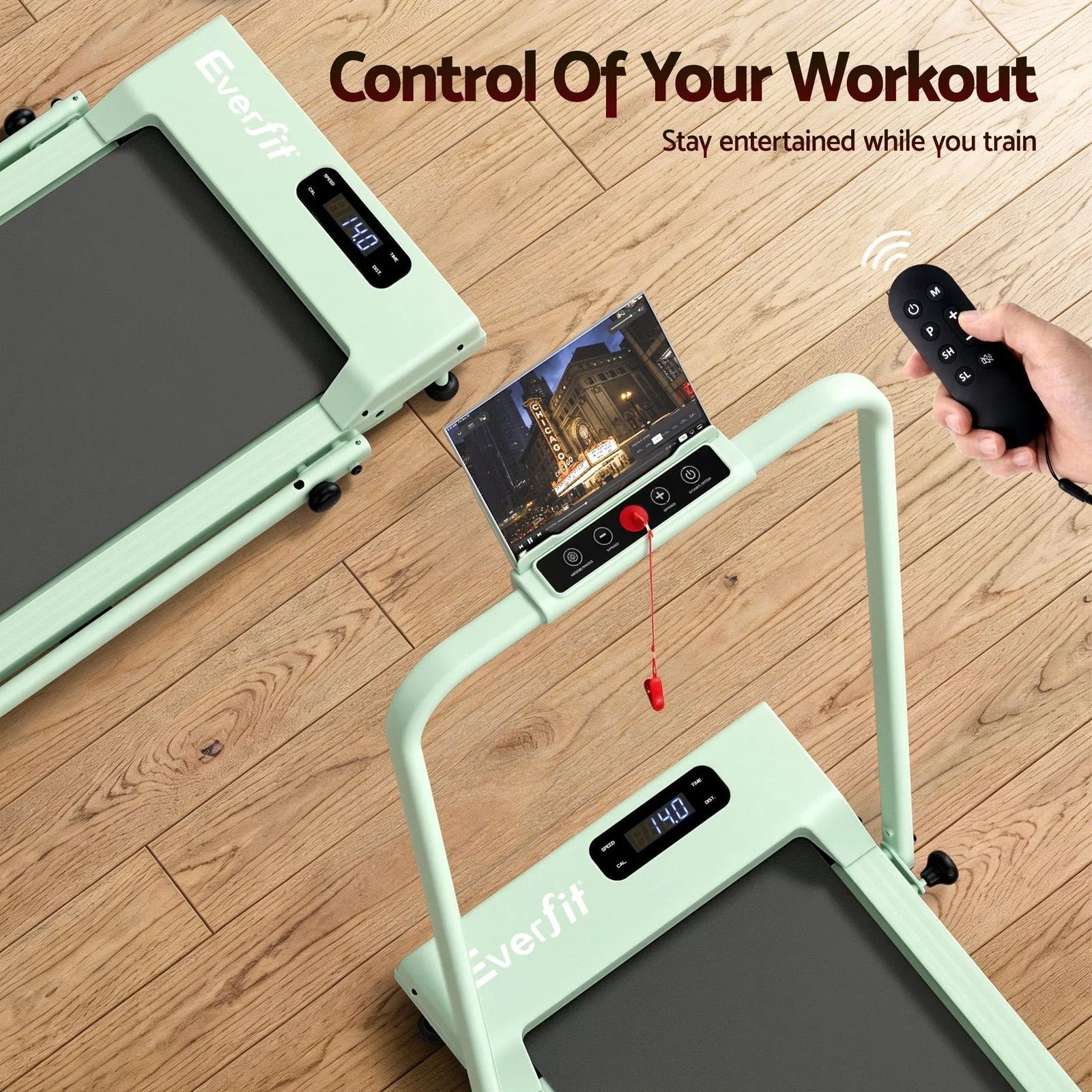 3‑in‑1 Walking Pad Treadmill – 12% Incline, Foldable Under‑Desk, APP Control