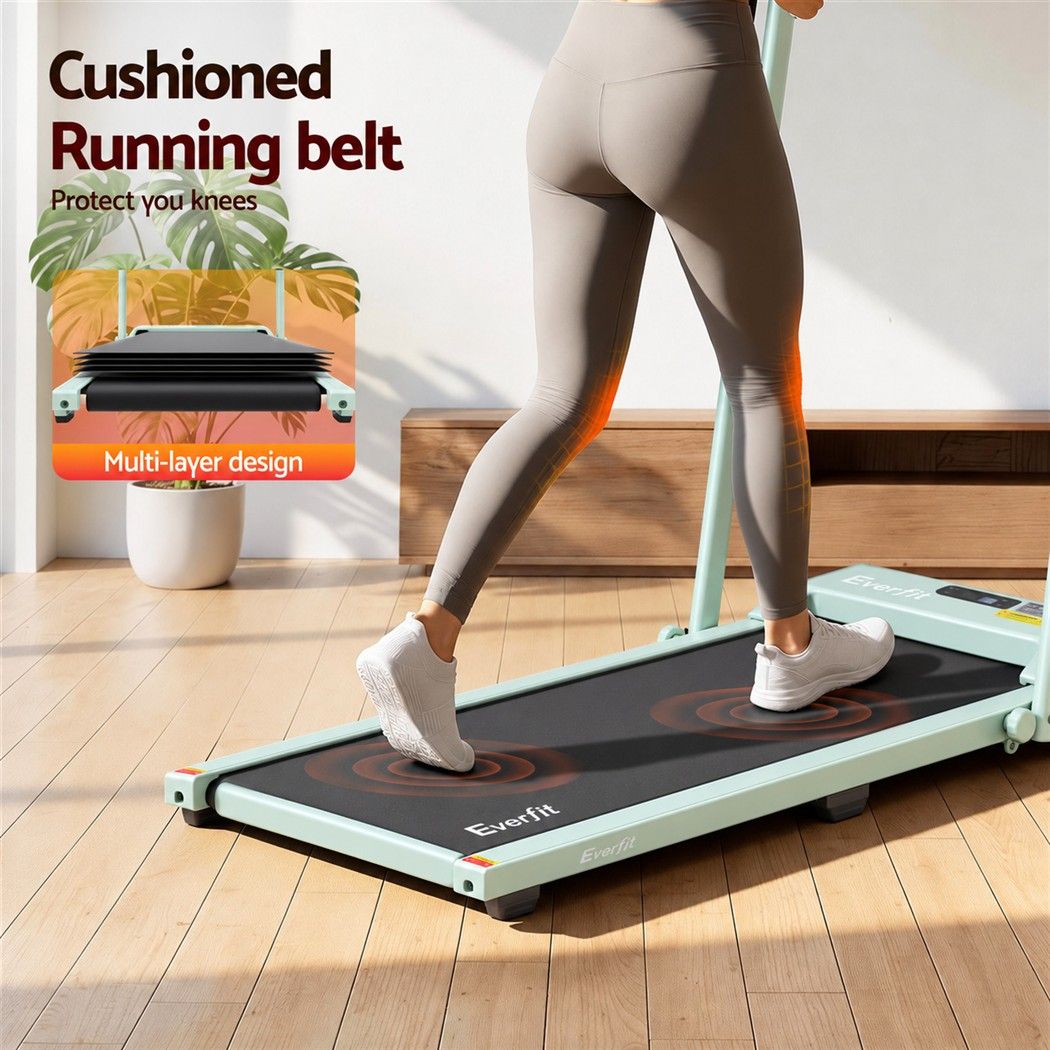 Everfit 3-in-1 Walking Pad Treadmill 12% Incline Under Desk Home 38cm Green