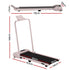 Everfit 3 in 1 Walking Pad Treadmill 12% Incline Foldable Under Desk Treadmills for Home Gym With 38cm Wide Belt Pink