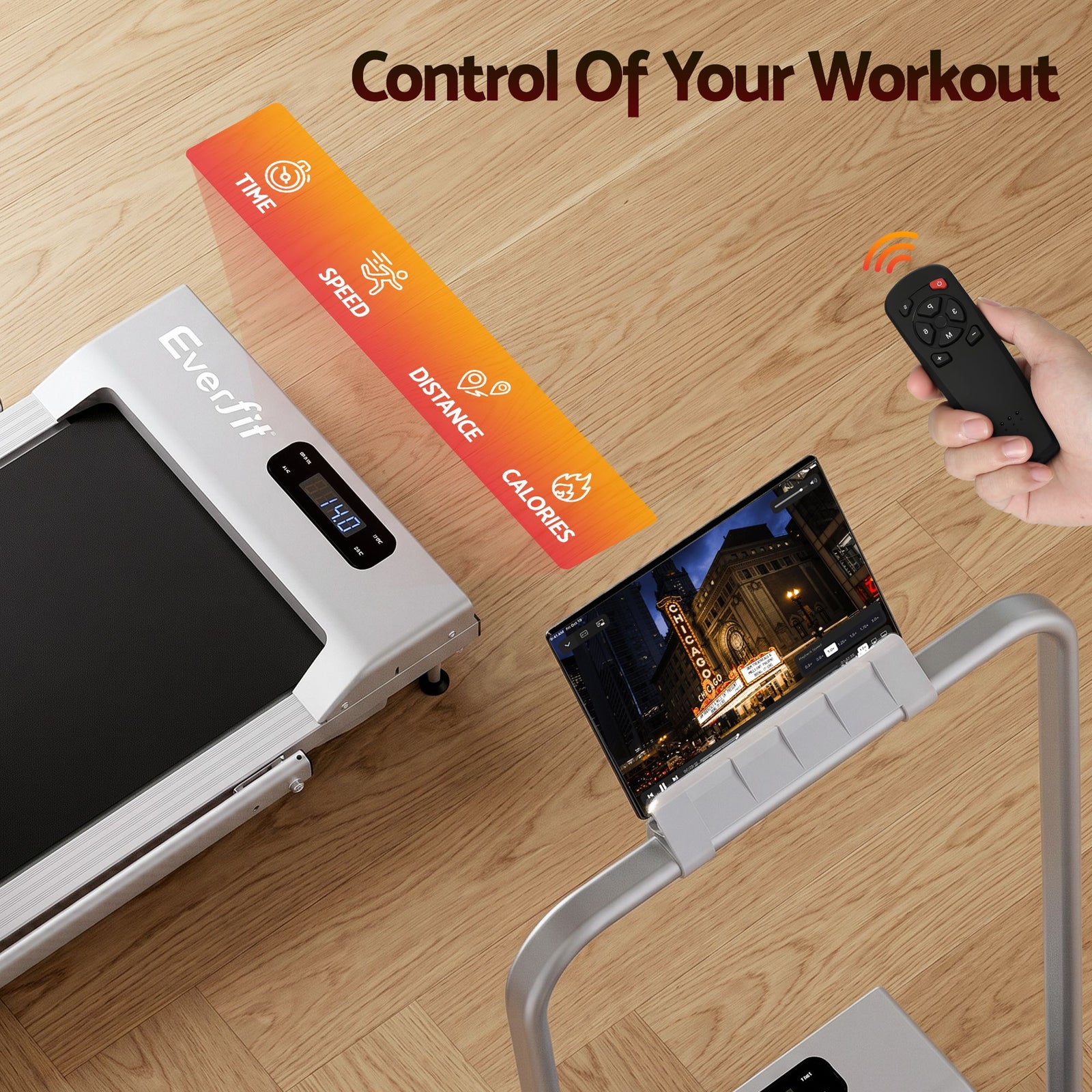 3 in 1 Walking Pad Treadmill 12% Incline Foldable for Home Gym Silver Unit