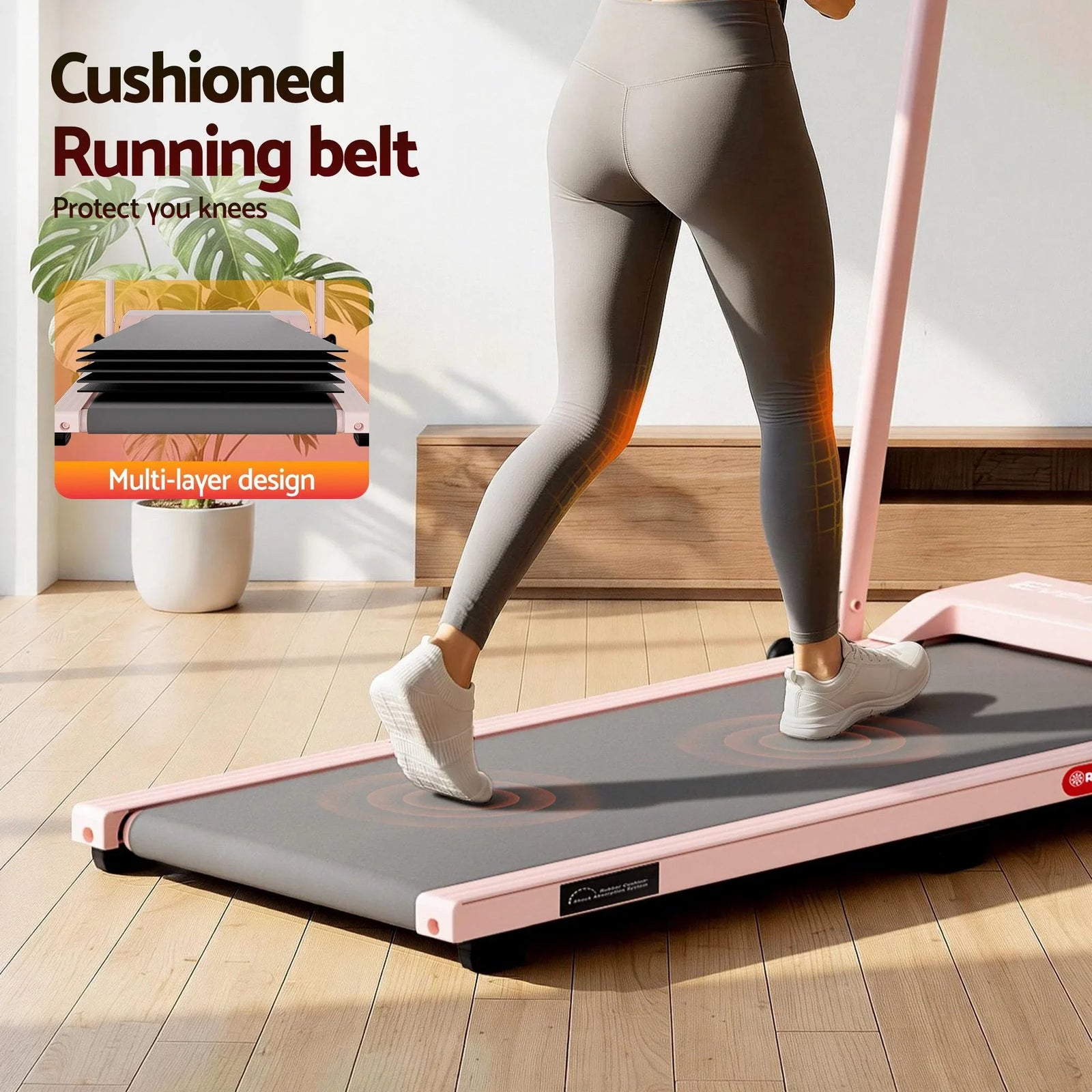 3 in 1 Walking Pad Treadmill 12% Incline Under Desk Treadmills for Home Gym With 38cm Wide Belt APP Control