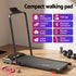 Everfit Treadmill Electric Walking Pad Incline Under Desk 380mm Black