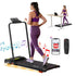 Treadmill Electric Walking Pad Incline Under Desk 380mm Black