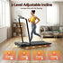 Treadmill Electric Walking Pad Incline Under Desk 380mm Black