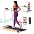 Treadmill Electric Walking Pad Incline Under Desk 380mm Pink