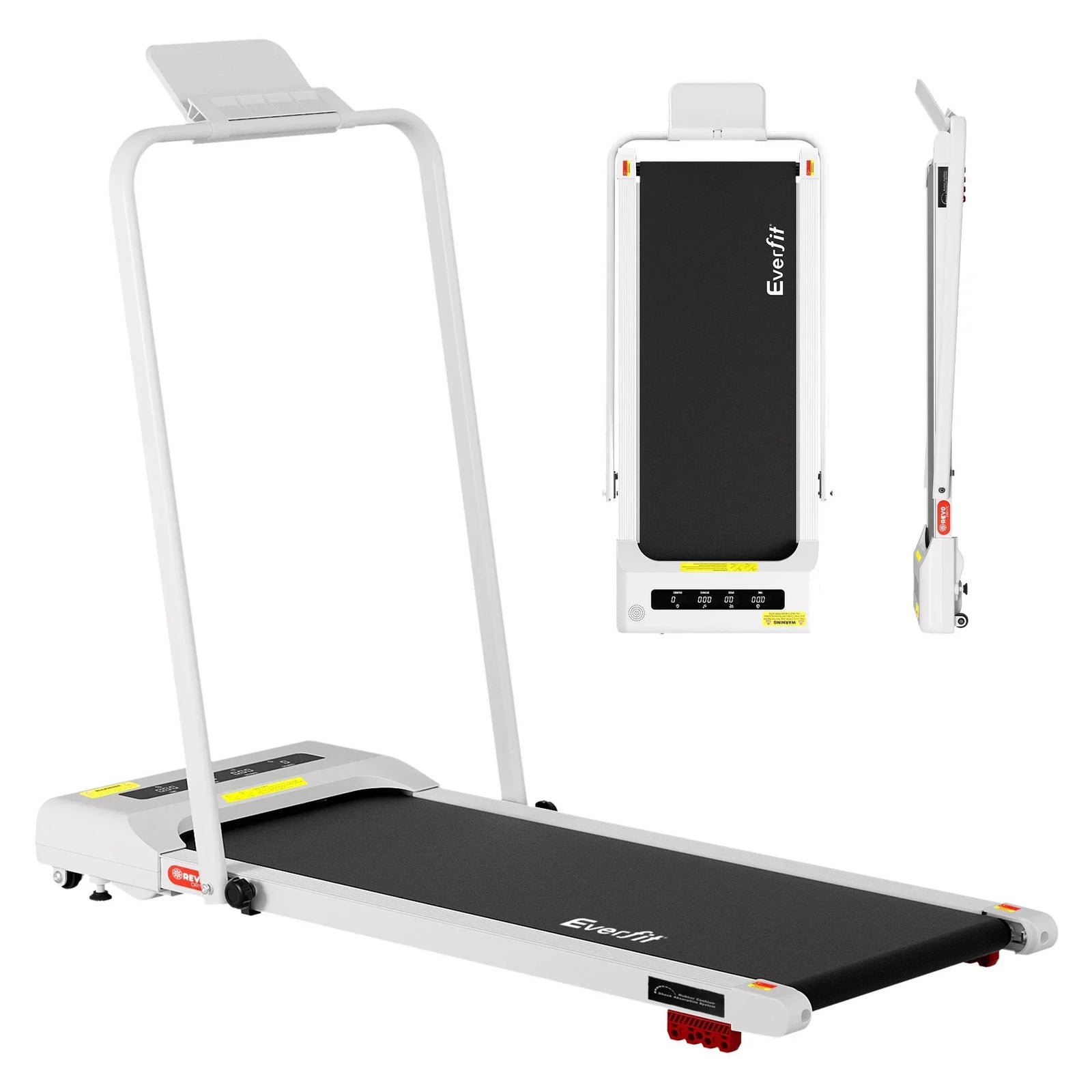 Treadmill Electric Walking Pad Incline Under Desk 380mm White
