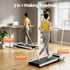 Treadmill Electric Walking Pad Incline Under Desk 380mm White