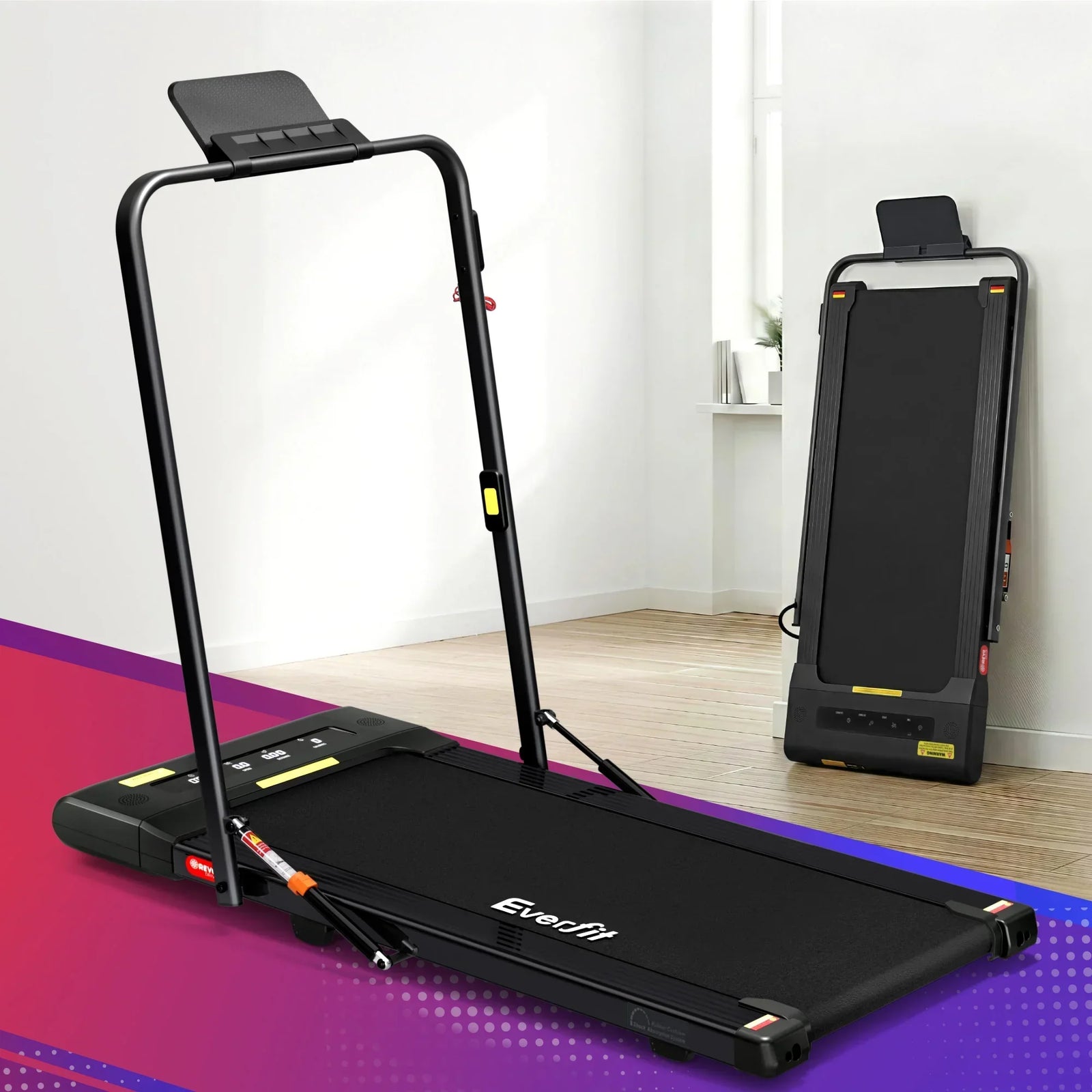 Treadmill Electric Walking Pad Under Desk Home Gym Fitness 400mm Black