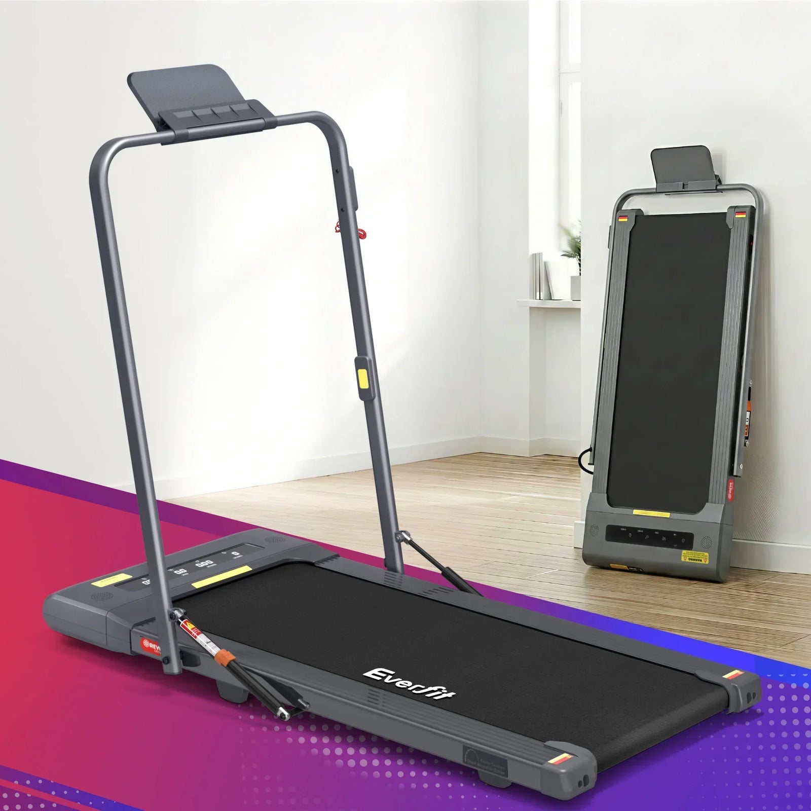 Treadmill Electric Walking Pad Under Desk Home Gym Fitness 400mm Grey