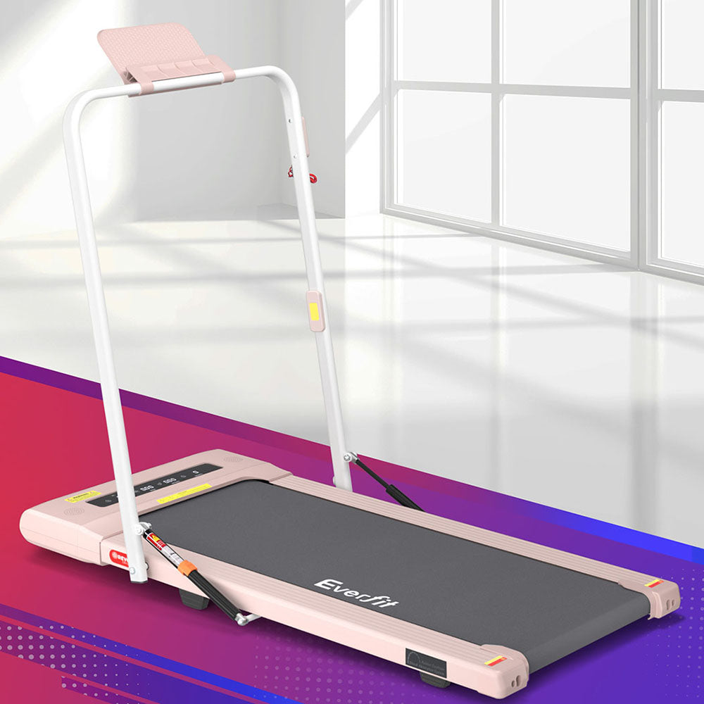 Treadmill Electric Walking Pad Under Desk Home Gym Fitness 400mm Pink