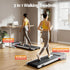 Everfit 3 in 1 Walking Pad Treadmill 20% Auto Incline Under Desk Treadmills for Home Gym With 40cm Wide Belt White