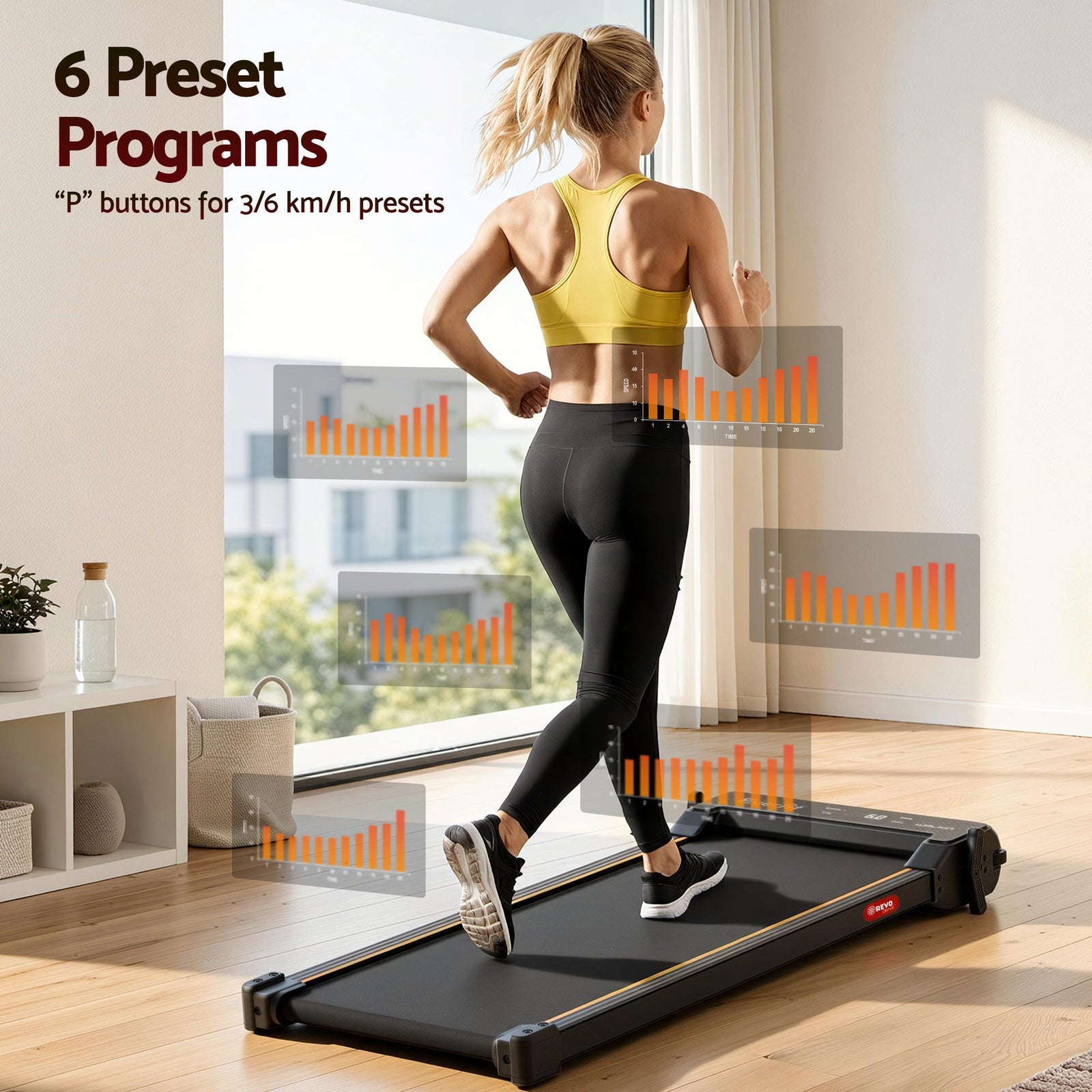 2‑in‑1 Walking Pad Treadmill – Dual‑Sided, Foot Massage, App Control, 2.5HP