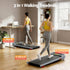 Treadmill Electric Walking Pad with Incline Under Desk Home Gym Grey
