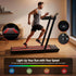 3 in 1 Walking Pad Treadmill With Led Lights Foldable Under Desk Treadmills for Home Gym 40cm Wide Belt Black