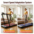 3 in 1 Walking Pad Treadmill With Led Lights Foldable Under Desk Treadmills for Home Gym 40cm Wide Belt Black