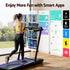 3 in 1 Walking Pad Treadmill With Led Lights Foldable Under Desk Treadmills for Home Gym 40cm Wide Belt Black
