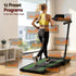 3 in 1 Walking Pad Treadmill With Led Lights Foldable Under Desk Treadmills for Home Gym 40cm Wide Belt Black