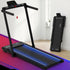 3 in 1 Walking Pad Treadmill With Led Lights Foldable Under Desk Treadmills for Home Gym 40cm Wide Belt Black
