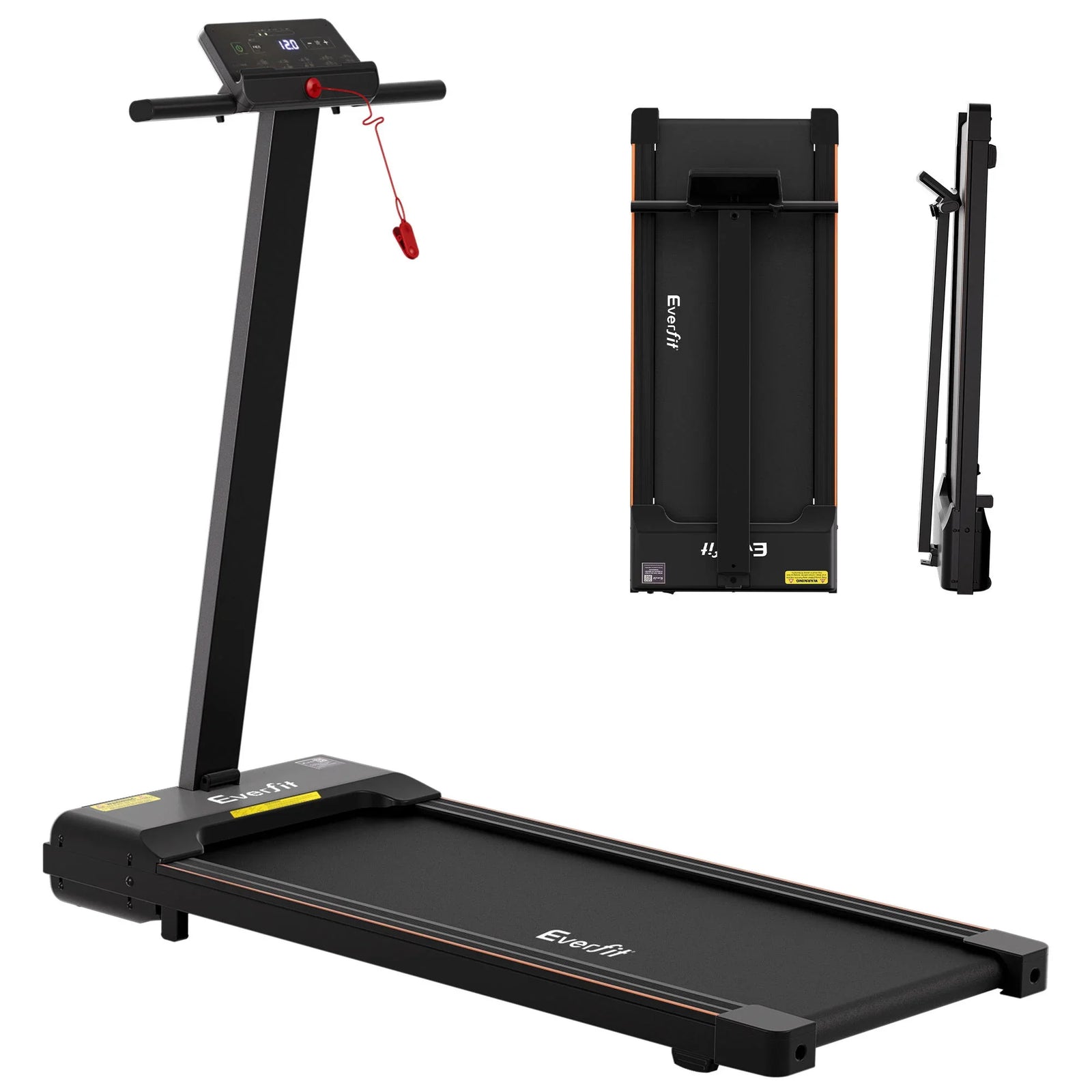 2‑in‑1 Walking Pad Treadmill – Foldable 3.0HP 40cm Belt App Control