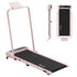 3 in 1 Walking Pad Treadmill 12% Incline Foldable Under Desk Treadmills for Home Gym With 40cm Wide Belt Pink