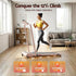 3 in 1 Walking Pad Treadmill 12% Incline Foldable Under Desk Treadmills for Home Gym With 40cm Wide Belt Pink