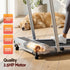 3 in 1 Walking Pad Treadmill 12% Incline Foldable Under Desk Treadmills for Home Gym With 40cm Wide Belt Silver
