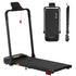 Everfit 3 in1 Treadmill Electric Walking Pad with Incline Foldable for Home Gym Black