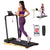 Treadmill Electric Walking Pad with Incline Foldable for Home Gym Black