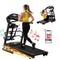 Treadmill with Massager – 5.0HP, 24km/h, 15‑Level Incline, Bluetooth, Black