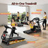 Treadmill with Massager – 5.0HP, 24km/h, 15‑Level Incline, Bluetooth, Black