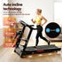 Treadmill with Massager – 5.0HP, 24km/h, 15‑Level Incline, Bluetooth, Black