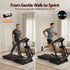 Treadmill with Massager – 5.0HP, 24km/h, 15‑Level Incline, Bluetooth, Black