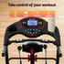 Treadmill with Massager – 5.0HP, 24km/h, 15‑Level Incline, Bluetooth, Black