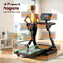 500mm Wide Belt Treadmill 30% Auto Incline Foldable Treadmills for Home with LED Lights