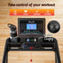 500mm Wide Belt Treadmill 30% Auto Incline Foldable Treadmills for Home with LED Lights