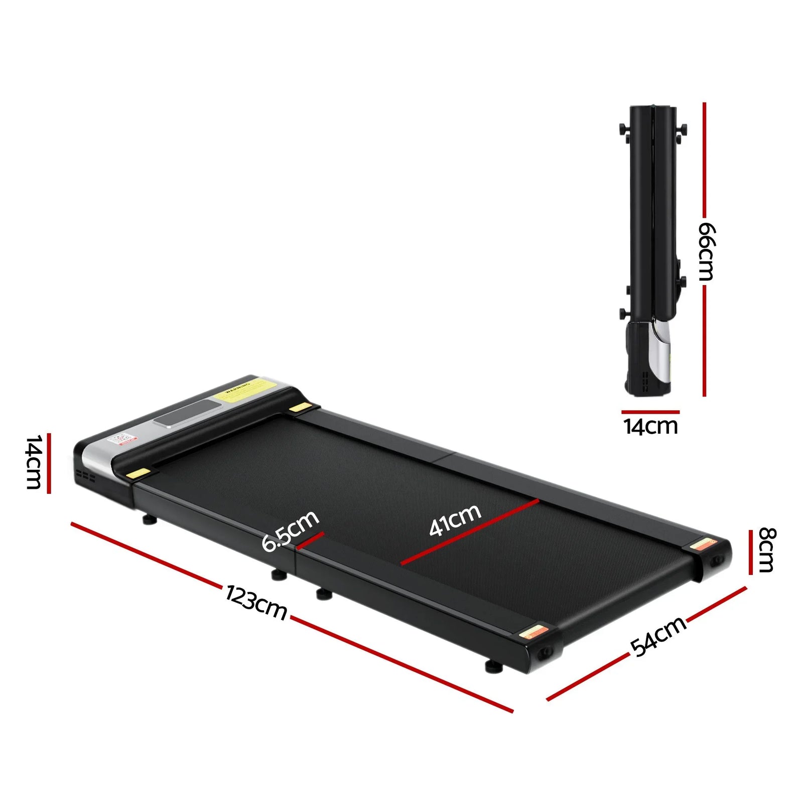 Treadmill Electric Walking Pad Under Desk Home Gym Fitness Foldable Belt