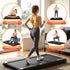 4 in 1 Vibration Walking Pad Treadmill Under Desk Treadmills for Home Gym with App Control 380mm Black