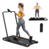 4 in 1 Vibration Walking Pad Treadmill Under Desk Treadmills for Home Gym with App Control 380mm Black