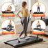 4 in 1 Vibration Walking Pad Treadmill Under Desk Treadmills for Home Gym with App Control 380mm Black